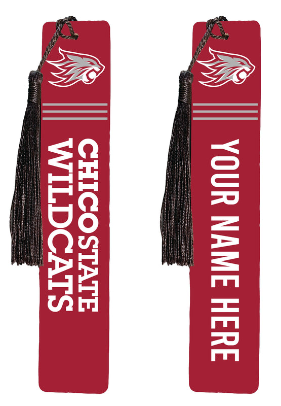 California State University, Chico Personalized Wooden Bookmark with Tassel – Officially Licensed Collegiate Product Full Color