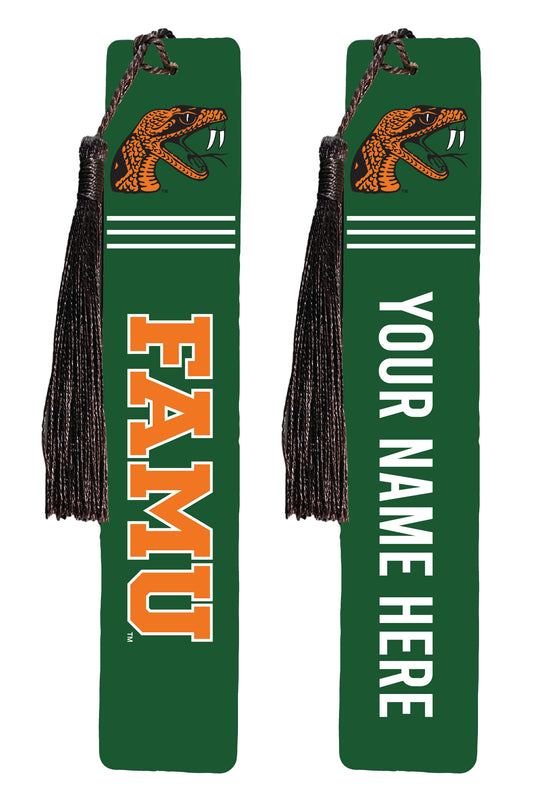 Florida A&M Rattlers Personalized Wooden Bookmark with Tassel – Officially Licensed Collegiate Product Full Color