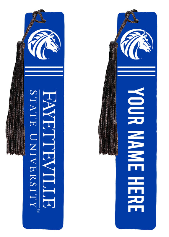 Fayetteville State University Personalized Wooden Bookmark with Tassel – Officially Licensed Collegiate Product Full Color