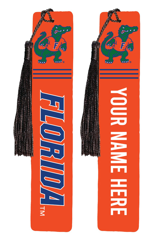 Florida Gators Personalized Wooden Bookmark with Tassel – Officially Licensed Collegiate Product Full Color