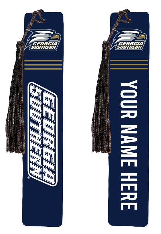 Georgia Southern Eagles Personalized Wooden Bookmark with Tassel – Officially Licensed Collegiate Product Full Color