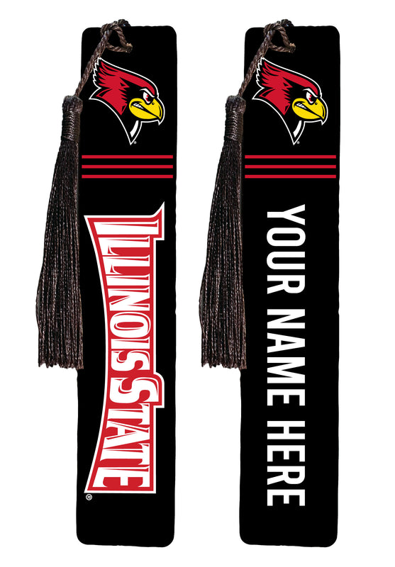 Illinois State Redbirds Personalized Wooden Bookmark with Tassel – Officially Licensed Collegiate Product Full Color