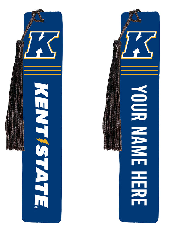 Kent State University Personalized Wooden Bookmark with Tassel – Officially Licensed Collegiate Product Full Color