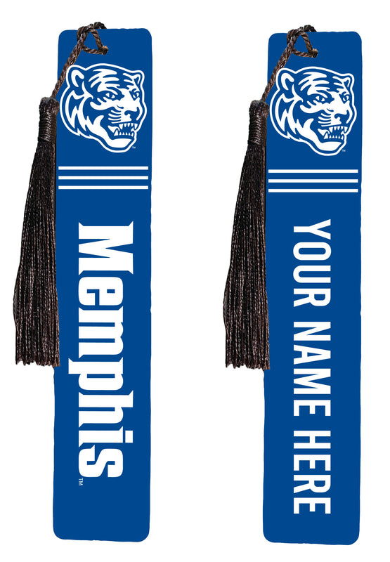Memphis Tigers Personalized Wooden Bookmark with Tassel – Officially Licensed Collegiate Product 4-Pack