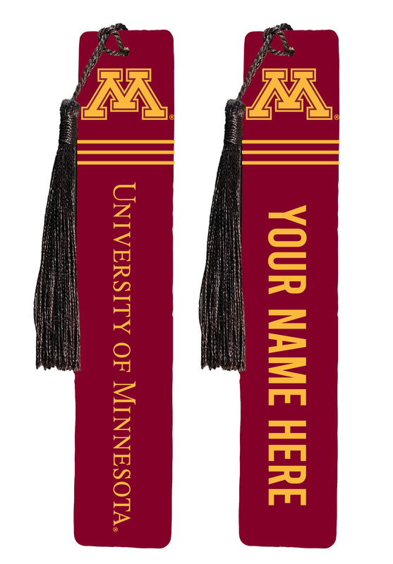 Minnesota Gophers Personalized Wooden Bookmark with Tassel – Officially Licensed Collegiate Product Full Color