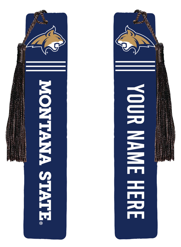 Montana State Bobcats Personalized Wooden Bookmark with Tassel – Officially Licensed Collegiate Product Full Color