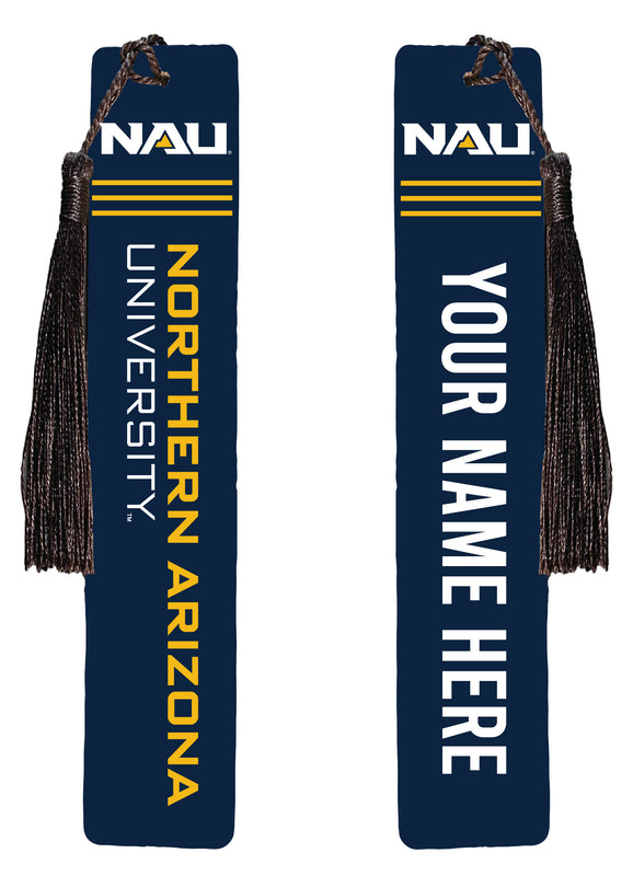 Northern Arizona University Personalized Wooden Bookmark with Tassel – Officially Licensed Collegiate Product Full Color