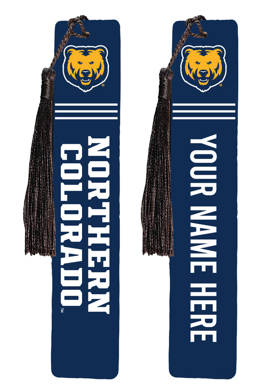 Northern Colorado Bears Personalized Wooden Bookmark with Tassel – Officially Licensed Collegiate Product Full Color