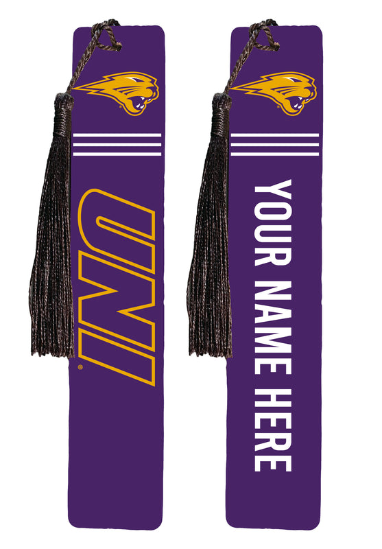 Northern Iowa Panthers Personalized Wooden Bookmark with Tassel – Officially Licensed Collegiate Product 4-Pack