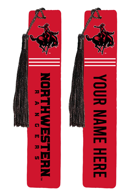 Northwestern Oklahoma State University Personalized Wooden Bookmark with Tassel – Officially Licensed Collegiate Product Full Color