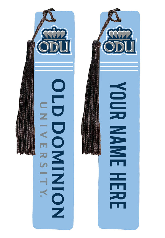 Old Dominion Monarchs Personalized Wooden Bookmark with Tassel – Officially Licensed Collegiate Product Full Color