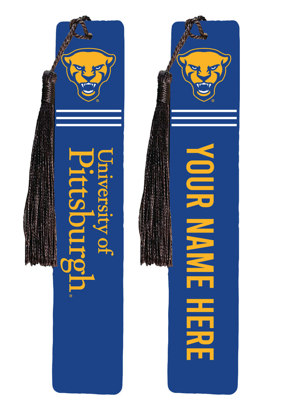 Pittsburgh Panthers Personalized Wooden Bookmark with Tassel – Officially Licensed Collegiate Product Full Color