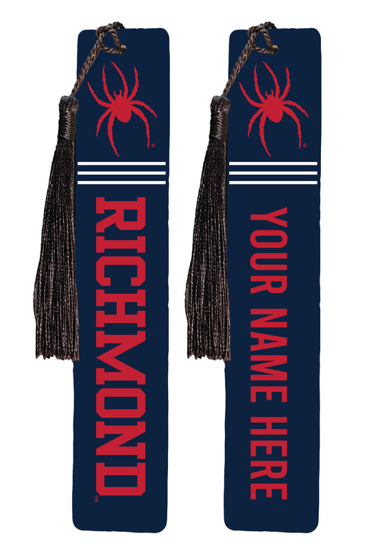 Richmond Spiders Personalized Wooden Bookmark with Tassel – Officially Licensed Collegiate Product Full Color
