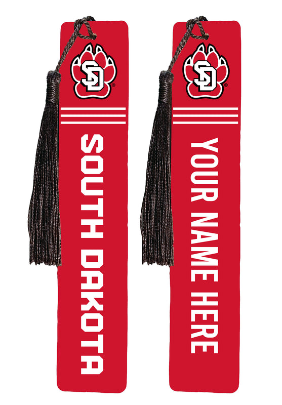 South Dakota Coyotes Personalized Wooden Bookmark with Tassel – Officially Licensed Collegiate Product Full Color