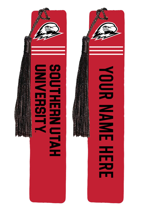 Southern Utah University Personalized Wooden Bookmark with Tassel – Officially Licensed Collegiate Product Full Color