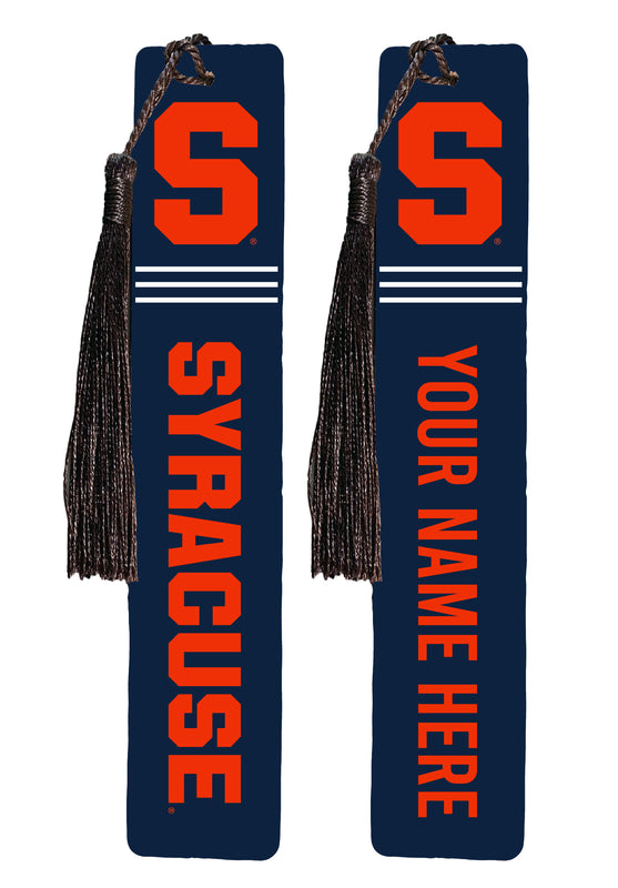 Syracuse Orange Personalized Wooden Bookmark with Tassel – Officially Licensed Collegiate Product Full Color