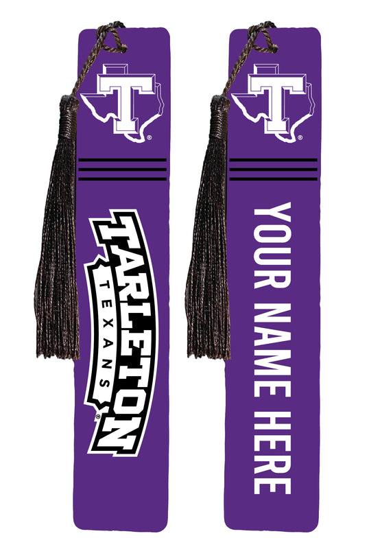 Tarleton State University Personalized Wooden Bookmark with Tassel – Officially Licensed Collegiate Product Full Color