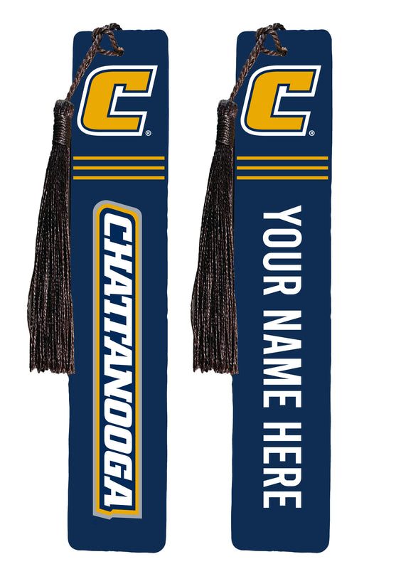 University of Tennessee at Chattanooga Personalized Wooden Bookmark with Tassel – Officially Licensed Collegiate Product Full Color