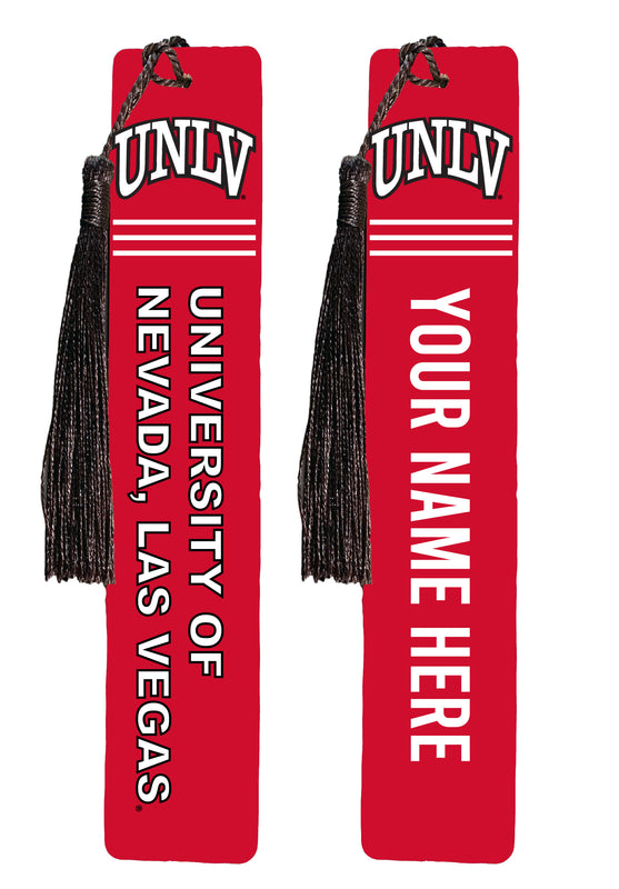 UNLV Rebels Personalized Wooden Bookmark with Tassel – Officially Licensed Collegiate Product Full Color