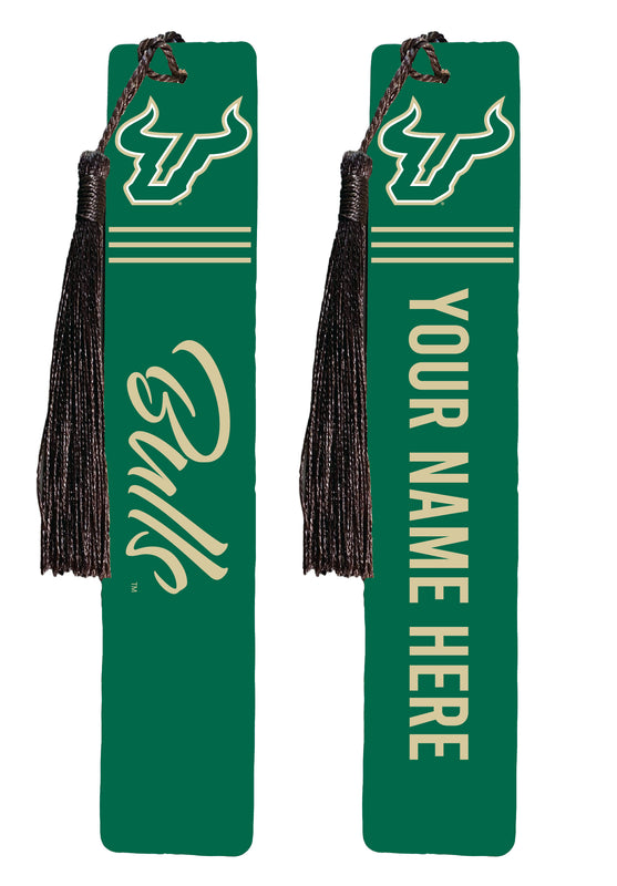 South Florida Bulls Personalized Wooden Bookmark with Tassel – Officially Licensed Collegiate Product Full Color