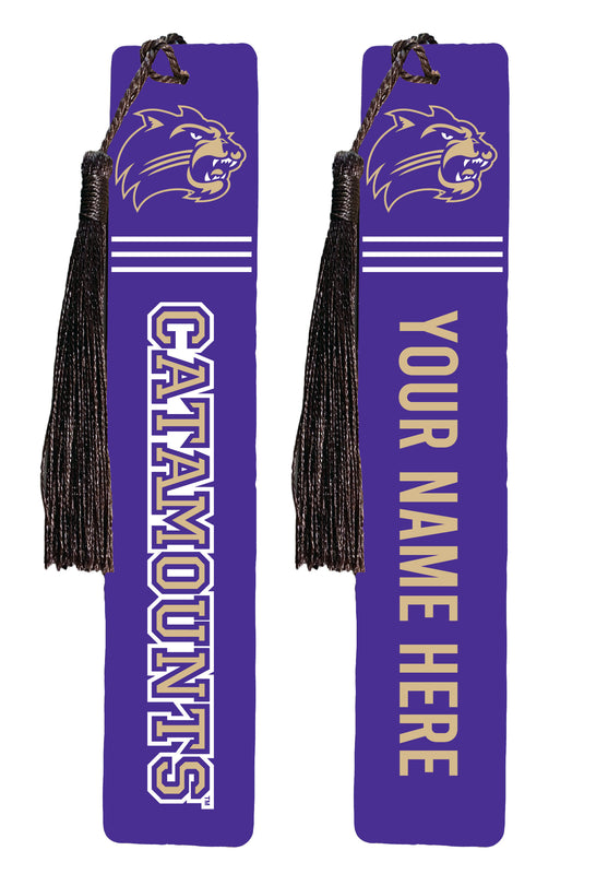 Western Carolina University Personalized Wooden Bookmark with Tassel – Officially Licensed Collegiate Product Full Color