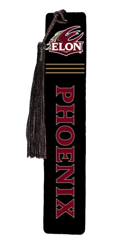 Elon University Collegiate Wooden Bookmark with Tassel