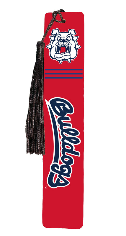 Fresno State Bulldogs Wooden Bookmark with Tassel Officially Licensed Collegiate Product 2-Pack