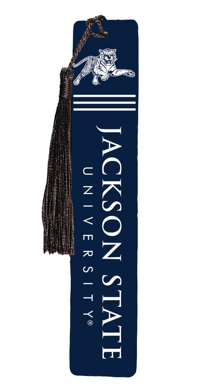 Jackson State University Wooden Bookmark with Tassel Officially Licensed Collegiate Product 4-Pack