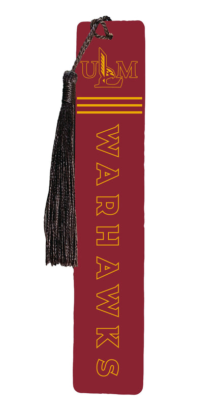 University of Louisiana Monroe Wooden Bookmark with Tassel Officially Licensed Collegiate Product 4-Pack