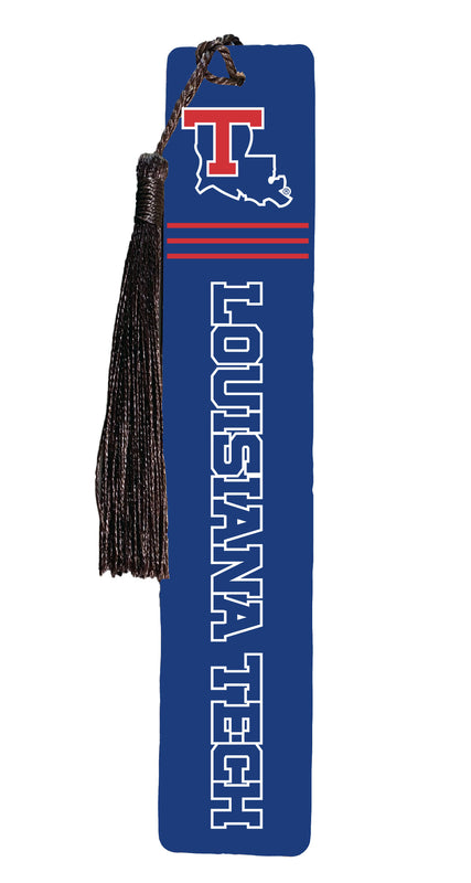 Louisiana Tech Bulldogs Wooden Bookmark with Tassel Officially Licensed Collegiate Product 2-Pack