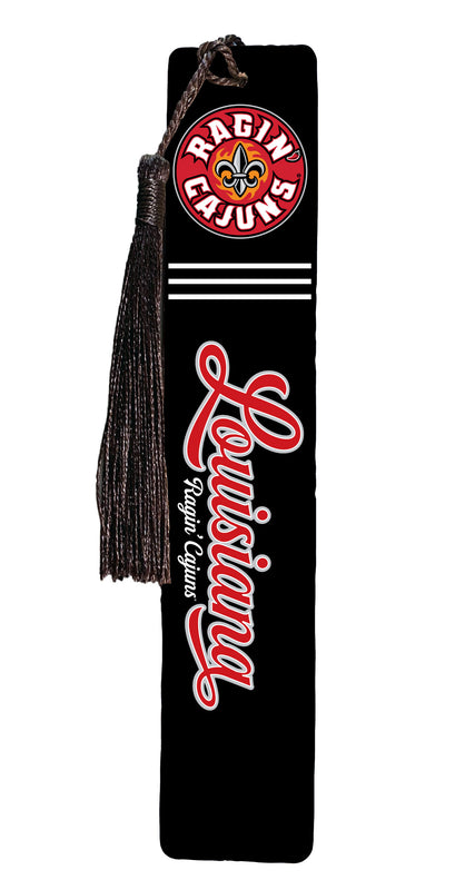 Louisiana at Lafayette Ragin' Cajuns Wooden Bookmark with Tassel Officially Licensed Collegiate Product Single