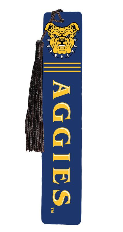 North Carolina A&T State Aggies Collegiate Wooden Bookmark with Tassel