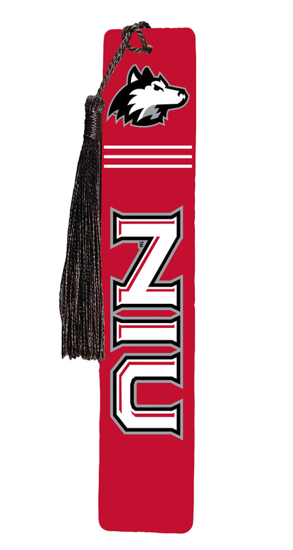 Northern Illinois Huskies Wooden Bookmark with Tassel Officially Licensed Collegiate Product Single
