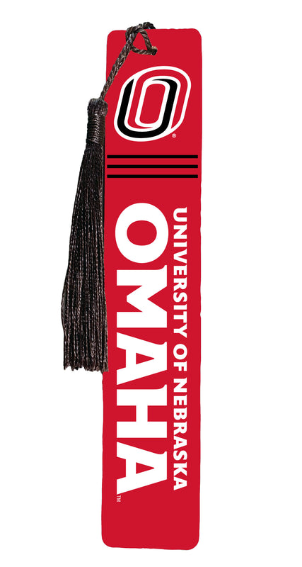 Nebraska at Omaha Wooden Bookmark with Tassel Officially Licensed Collegiate Product 4-Pack