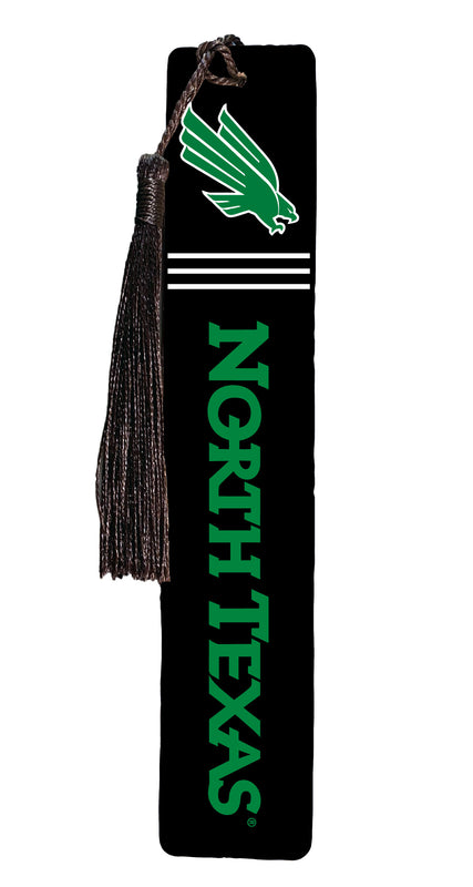 North Texas Wooden Bookmark with Tassel Officially Licensed Collegiate Product 4-Pack