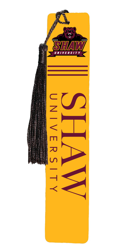Shaw University Bears Wooden Bookmark with Tassel Officially Licensed Collegiate Product Single