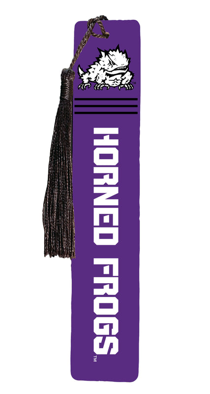 Texas Christian University Wooden Bookmark with Tassel Officially Licensed Collegiate Product 2-Pack
