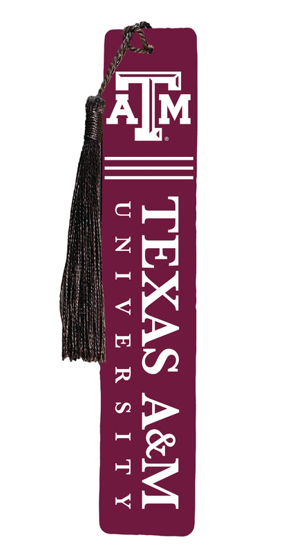 Texas A&M Aggies Wooden Bookmark with Tassel Officially Licensed Collegiate Product Single