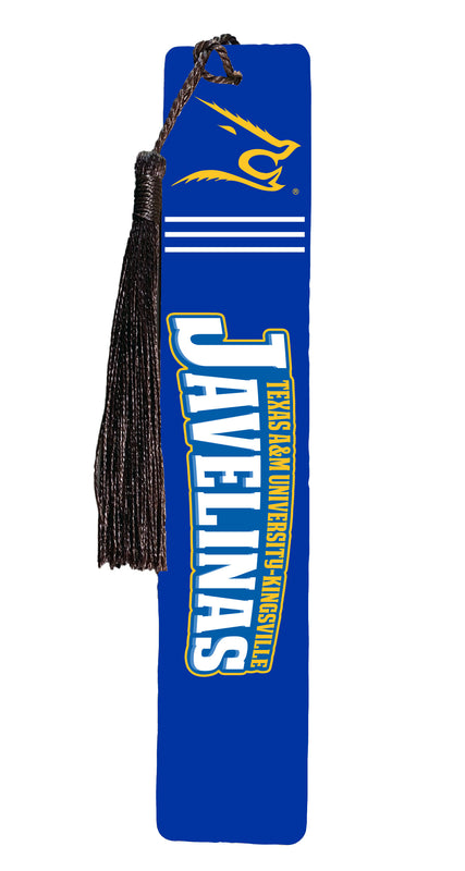Texas A&M Kingsville Javelinas Wooden Bookmark with Tassel Officially Licensed Collegiate Product 4-Pack
