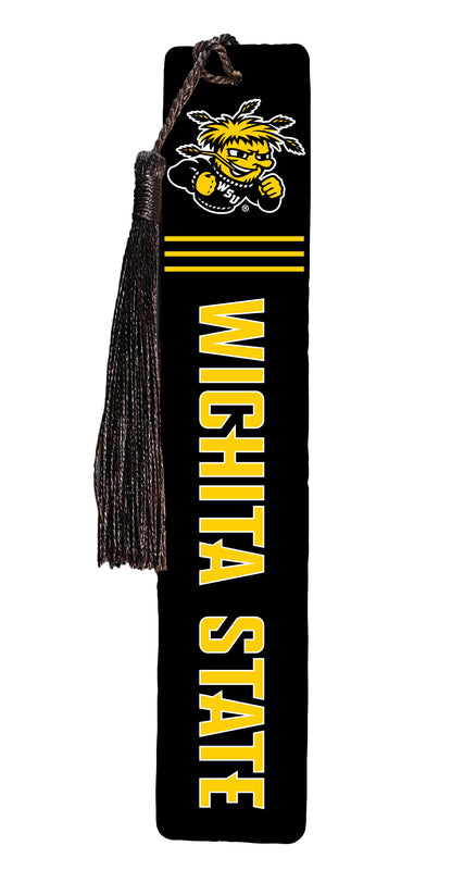 Wichita State Shockers Wooden Bookmark with Tassel Officially Licensed Collegiate Product 2-Pack