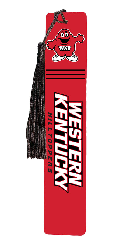 Western Kentucky Hilltoppers Wooden Bookmark with Tassel Officially Licensed Collegiate Product 2-Pack