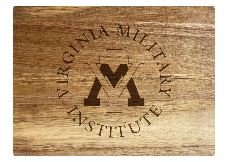 VMI Keydets 8" x 6" Engraved Acacia Wooden Cutting Board