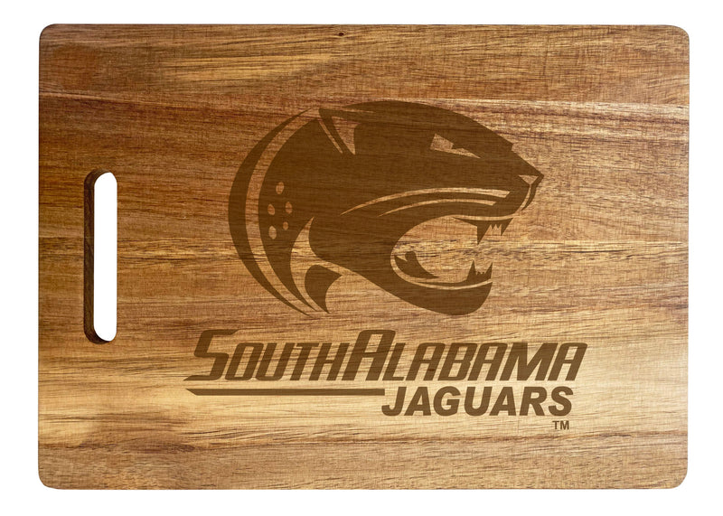 University of South Alabama Engraved Wooden Cutting Board 10" x 14" Acacia Wood - Large Engraving Officially Licensed Collegiate Product