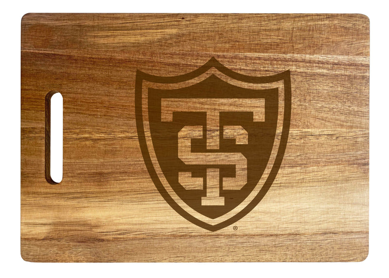 University of St. Thomas Engraved Wooden Cutting Board 10" x 14" Acacia Wood - Large Engraving Officially Licensed Collegiate Product
