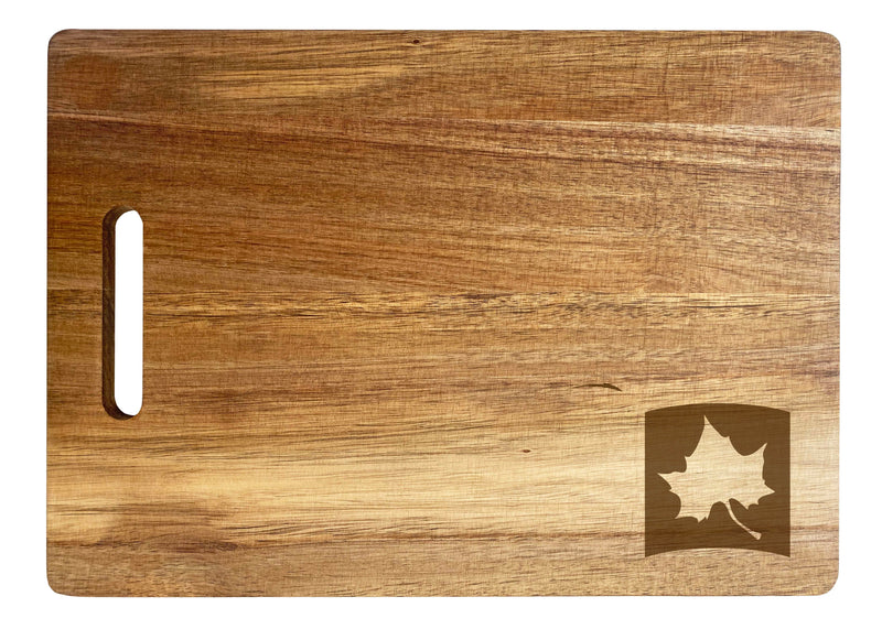 Indiana State University Engraved Wooden Cutting Board 10" x 14" Acacia Wood - Small Engraving Officially Licensed Collegiate Product