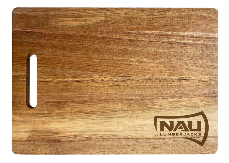 Northern Arizona University Engraved Wooden Cutting Board 10" x 14" Acacia Wood - Small Engraving Officially Licensed Collegiate Product