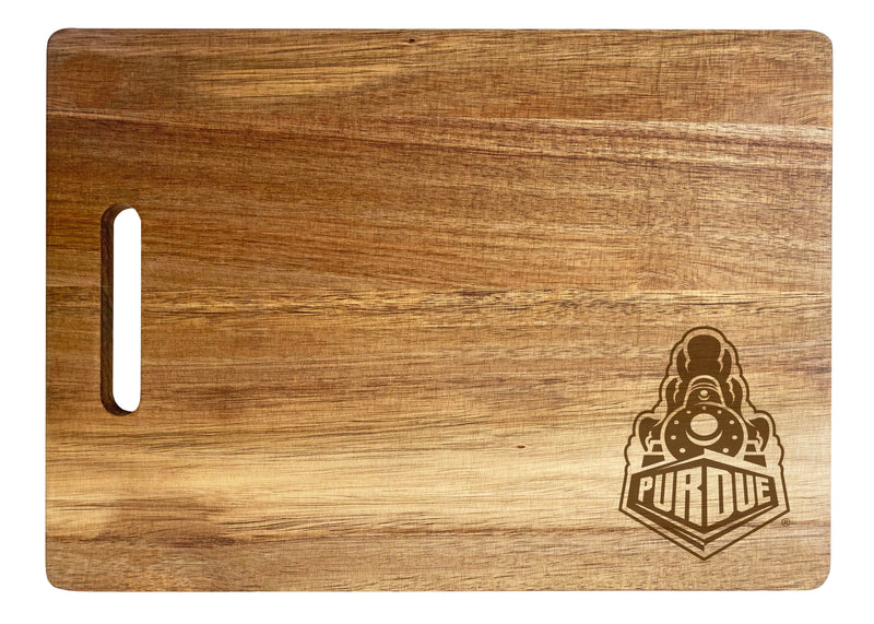 Purdue Boilermakers Engraved Wooden Cutting Board 10" x 14" Acacia Wood - Small Engraving Officially Licensed Collegiate Product