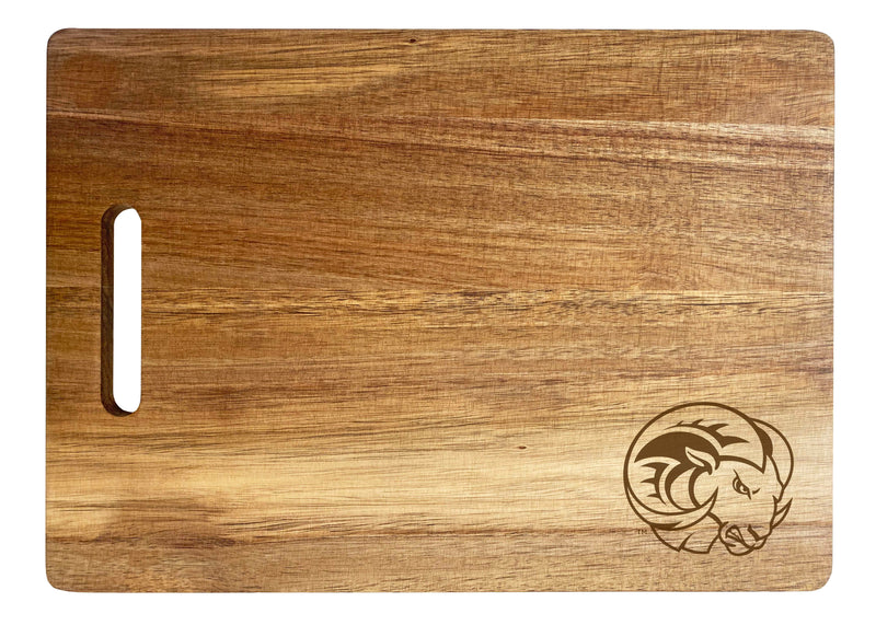 Winston Salem State Engraved Wooden Cutting Board 10" x 14" Acacia Wood - Small Engraving Officially Licensed Collegiate Product