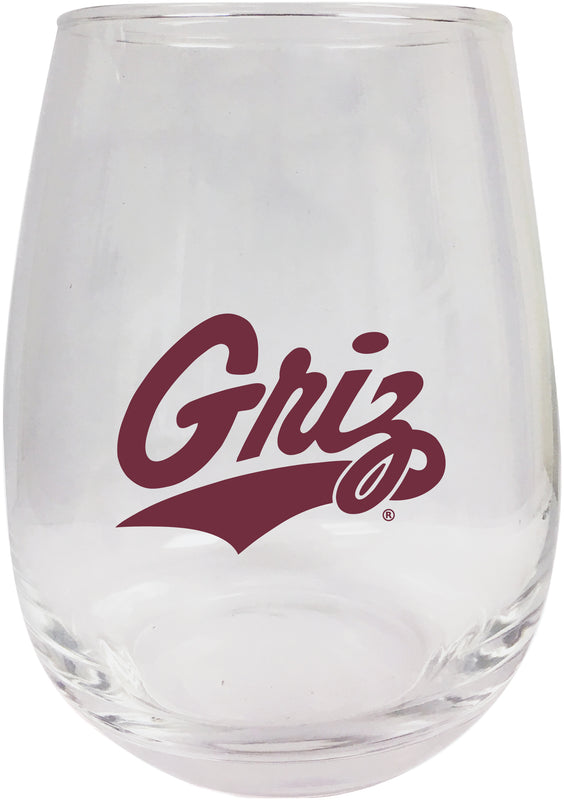 Montana University Stemless Wine Glass - 15 oz. | Officially Licensed NCAA Merchandise