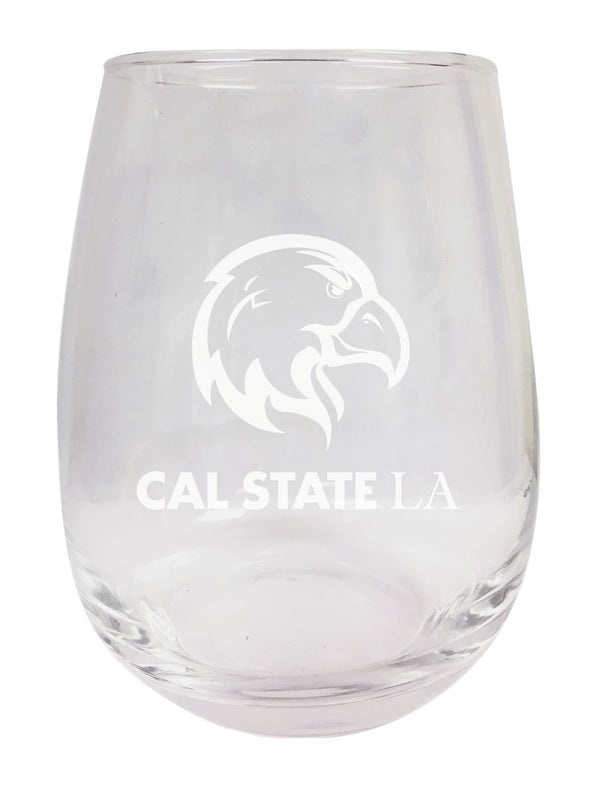 California State University Los Angeles 15 oz Engraved Stemless Wine Glass Officially Licensed Collegiate Product